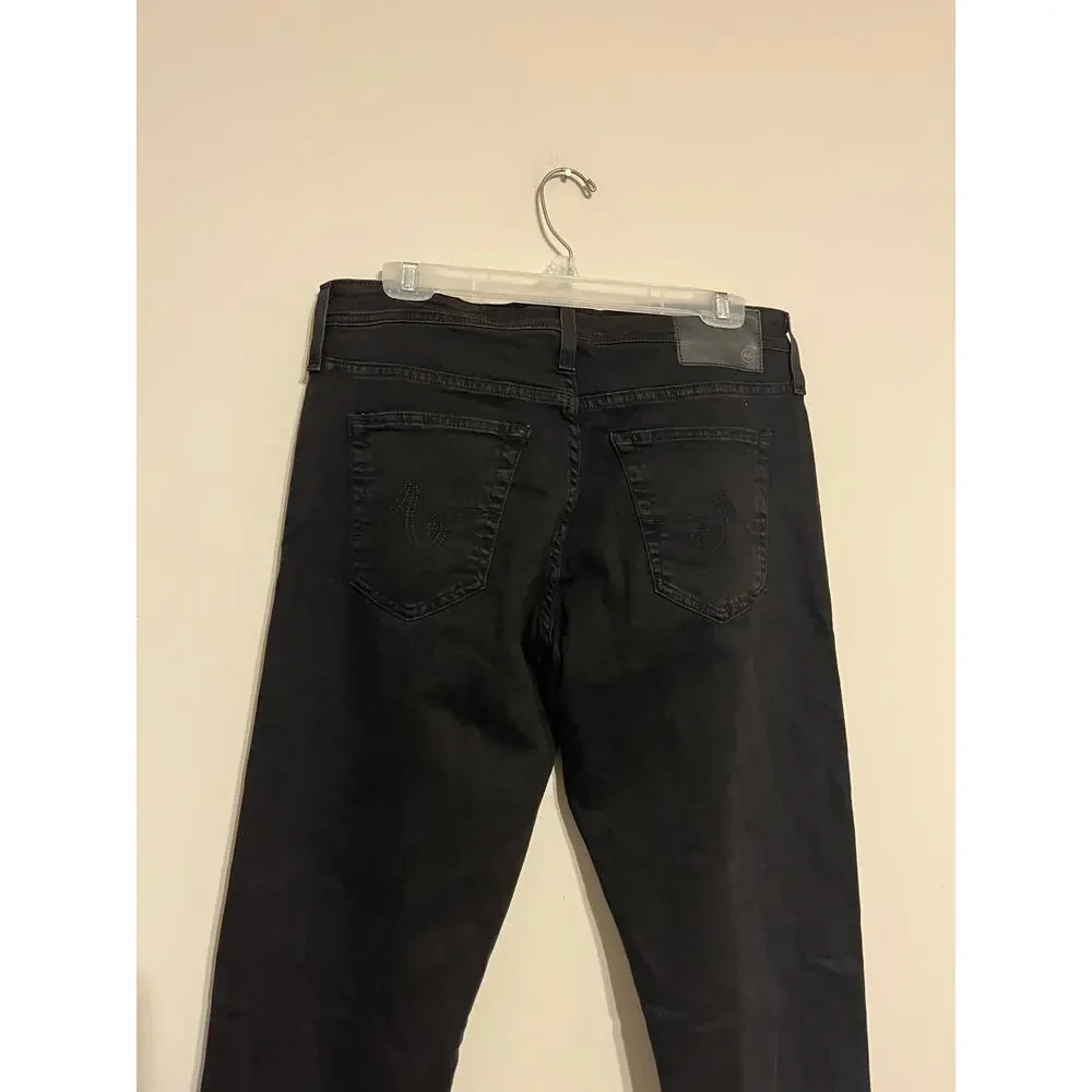 AG Adriano Goldschmied The Ives Modern Athletic Fit Black Denim Size 32x34